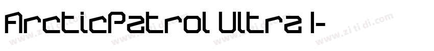 ArcticPatrol Ultra I字体转换